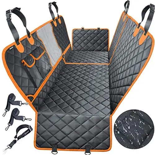 URPOWER 4-in-1 Convertible Dog Car Seat Cover 100% Waterproof Dog Seat Cover Nonslip Dog Hammock 600D Heavy Scratchproof Pet Seat Cover for Cars Back Seat with Mesh Window for Cars Trucks and SUVs URPOWER 4-in-1 Convertible Dog Car Seat Cover 100% Waterproof Dog Seat Cover Nonslip Dog Hammock 600D Heavy Scratchproof Pet Seat Cover for Cars Back Seat with Mesh Window for Cars Trucks and SUVs