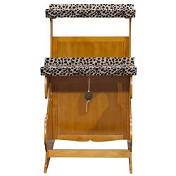 Elegant Home Fashions Cat Double Rest with Scratch Pad and Ball, Golden Oak (OOAK50022)