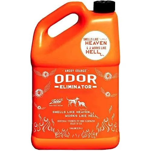 ANGRY ORANGE Ready-to-Use Citrus Pet Odor Eliminator Pet Spray - Urine Remover and Carpet Deodorizer for Dogs and Cats (1 Gallon)