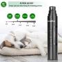 Dog Nail Grinder – 2 Speeds Pet Nail Clipper – USB Rechargeable Electric Nail Trimmer – 3 Polisher Ports for Dog and Cats Nail Cutter – Low Noise Trimming with LED Light Grooming Scissors Tool