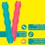 UNIQBRIAN Dog Toothbrush Chew Toy - Durable Rubber Sticks for Chewers Large Tough Dogs-Small Dogs Teeth Cleaning-Puppy Teething-Strong Dental Medium Breed Puppies-Set of 2