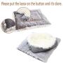 Sensfun Pet Bed for Cats Small Dogs, Function 2 in 1 Soft Plush Blanket for Indoor Cats Dogs Fluffy Pet Bed for Kittens Puppy Dog, Machine Wash & Dryer Friendly