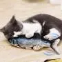 OTIME 2 Pack Electric Fish Cat Toy Realistic Plush Simulation Flippity Fish Cat Toy Catnip Kicker Toys, Funny Interactive Pets Pillow Chew Bite Kick Supplies for Cat Kitten Kitty OTIME 2 Pack Electric Fish Cat Toy Realistic Plush Simulation Flippity Fish Cat Toy Catnip Kicker Toys, Funny Interactive Pets Pillow Chew Bite Kick Supplies for Cat Kitten Kitty