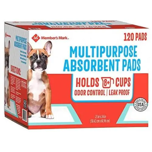 Members Mark Pet Training Pads, 23'' x 24'' (120 ct.)