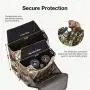 TIDEWE Bino Harness with Rangefinder Pouch & Rain Cover, Durable Lightweight Portable Binocular Pack, Comfortable Large & Small Bino Chest Harness for Hunting, Hiking (Realtree Edge Camo & Brown) TIDEWE Bino Harness with Rangefinder Pouch & Rain Cover, Durable Lightweight Portable Binocular Pack, Comfortable Large & Small Bino Chest Harness for Hunting, Hiking (Realtree Edge Camo & Brown)