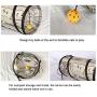Japanese Style Collapsible Printed Cat Tunnel with Ball Rolling Ground Chinchilla Drilling Holes Pet Supplies Cat Toys