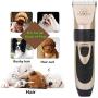 YOSAN Professional Dog Grooming Kit, Rechargeable Cordless Dog Clippers, Low Noise Dog Grooming Kit with 4 Guide Combs, Animal Clippers Heavy Duty for Dogs Cats Other Pets