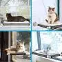 ZALALOVA Cat Window Perch Interactive Cat Toys, Cat Hammock Window Seat w/Free Fleece Blanket 2020 Latest Screw Suction Cups Automatic Lifting Cat Teaser & Teaser Ball w/ 5 Refills Cat Bed Pet Toys ZALALOVA Cat Window Perch Interactive Cat Toys, Cat Hammock Window Seat w/Free Fleece Blanket 2020 Latest Screw Suction Cups Automatic Lifting Cat Teaser & Teaser Ball w/ 5 Refills Cat Bed Pet Toys