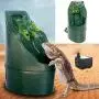 180125mm ABS Automatic Reptile Water Drinking Filter Feeding Drinkers Tools Drinking Water Fountain Lizard Chameleon Amphibian