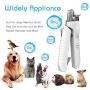 Fenley Cat Dog Nail Clippers with LED Light, Durable Sharp Blades for Large Small Dog Cat Nail Trimmers, Nail File- Ergonomic Non Slip Handle- Nail Storage Pet Puppy Nail Clippers White