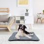 GASUR Large Dog Bed Crate Pad Mat Ultra Soft 24''/30''/36''/42'' Washable Large Medium Small Pet Beds Cat Beds Mattress Kennel Pads