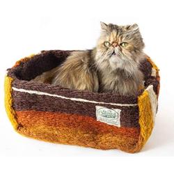 Botanical Pets Premium Cat Scratcher Beds Mustard (Large) Eco-Friendly Made with Natural Vegetable Fiber That Cats, Kittens and Dogs Love.