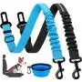 Dog Seat Belt,2 Pack Pet Car Seat Belts Adjustable Heavy Duty & Elastic Vehicle Dog Safety Belt Harness for Travel Daily Use - Compatible with Any Pet Harness