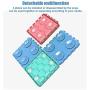Chekue Dog Lick Pad and Slow Feeder Mat - Lick Mat for Pet Bathing, Dog Grooming Distraction and Dog Training (Square 4 Pcs)