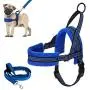 Lukovee Walking Dog Harness and Leash, Heavy Duty Adjustable Puppy Harness Soft Padded Reflective Vest Harness Anti-Twist 4FT Pet Lead Quick Fit Lightweight for Small Dog Cat Lukovee Walking Dog Harness and Leash, Heavy Duty Adjustable Puppy Harness Soft Padded Reflective Vest Harness Anti-Twist 4FT Pet Lead Quick Fit Lightweight for Small Dog Cat