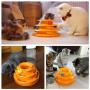AnHua 1Pcs Random Color Funny Pet Toys Cat Crazy Ball Disc Three Levels Pet Cat Toy Tower Tracks Disc Cat Intelligence Amusement Toy