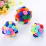 XIHONGSHIR Pet Cat Toys, Bell Ball Toy, Rainbow Ball, Exercise Game Ball, Bounce Balls, Nontoxic Bite Resistant Toy Ball for Pet Dogs Puppy Cat (3Pcs),Rainbowcolor,7cm