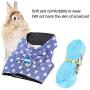 TOPINCN Rabbit Harness with Lead Set Cute Bow Tie Vest Harness Adjustable Pet Chest Walking Harness for Bunny Hamster Ferret and Small Animals