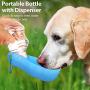 URWOOW Dog Water Bottle Pet Travel Water Bottle with Foldable Bowl Holder Drink Cup Tray Stand Attachment Dog Cat Travel Drink Bottle Bowl, Pet Outdoor Drinking Cup
