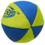 Nerf Dog Chewable Ball Dog Toy with Interactive X-Ring Design, Lightweight, Durable and Water Resistant, 6.5 Inch Diameter For Medium/Large Breeds, Two Pack, Orange/Blue & Green/Blue