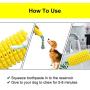 Dog Toothbrush Teeth Cleaning Chew Toys,Indestructible Dog Toys for Aggressive Chewers,Yellow Corn Shape Dog Teeth Cleaning Toy,Reduce Bad Breath and Promote Healthy Teeth and Gums