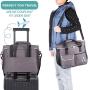 Pet Travel Bag for Dogs & Cats - Tote Organizer Bag for Dog Travel, Airline Approved - Includes Dog Travel Bag, 2 X Collapsible Bowls, 2 X Food Storage Containers by Vuudh (Grey)