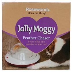 Jolly Moggy Feather chase toy for cats