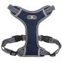 RIDVANVAN Dog Harness and Leash Set No-Pull Pet Harness Adjustable Soft Padded Dog Vest Reflective No-Choke Pet Oxford Vest for Large Dogs One Clip Leash Navy Medium