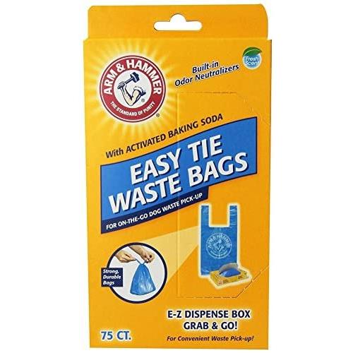 150-Pack, Blue Easy Tie Waste Bags