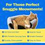 Travel Cat: The Meowbile Home - Premium Convertible Travel Cat Bed and Cave - 25 x 18 x 17 inches - Soft Gray - Durable Padded Construction - Comfortable and Cozy - Collapsible and Easy to Clean