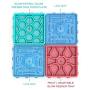 wu 4 in 1 Pet Bowl Set, Licking pad and Slow Feeder-Food Plate with Suction Cups for Pets Favorite Treats During Bathing or Grooming