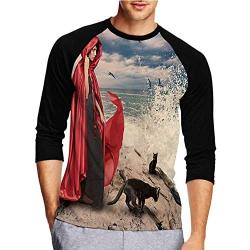 Cute Rat on Wooden - Beautiful Bokeh Russia,Mens Front Printed Middle Sleeve T-Shirt Rat S