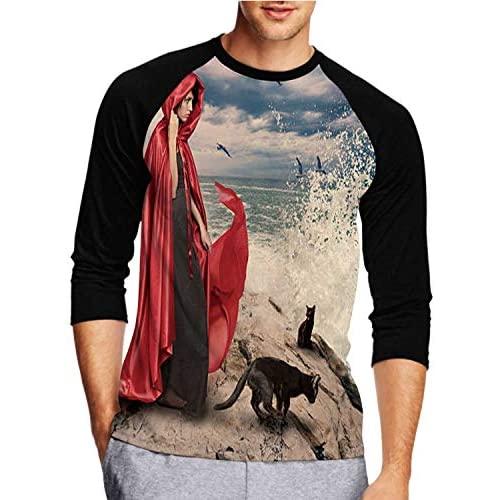 Cute Rat on Wooden - Beautiful Bokeh Russia,Mens Front Printed Middle Sleeve T-Shirt Rat S