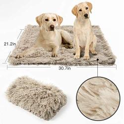 Whollyup Premium Pet Fleece Blanket Fluffy Dog Cat Blanket Throw, Soft Warm Puppy Blanket Cover Dog Cat Fluffy Fur Blanket Sleep Mat Double Layer Washable for Dog Bed, Couch, Sofa, Car