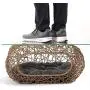 Fun Stackable Wicker Cat Hideaway House - Interactive Play Rattan Cat House for Indoor Cats Kitty, Pet Friendly Top/Side House Entry, Cat Bed Enclosed
