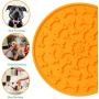 MLOHAS Dog Lick mats 3pcs Dog Bathing Distraction Device Slow Treat Dispensing Mat with Super Suction,Lick Dog Mat Suctions to Wall for Pet Bathing, Grooming, and Dog Training (2x6In+1x8In)