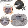 JoicyCo Universal Adjustable Drawstring Dog Bed Cover Replacement Round Dog Bed Cover Pet Bed Covers Convenient Case 100% Washable Scratch Proofing Dog Bed Protector Cover for Dog Beds(Cover only)