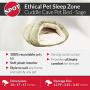 Sleep Zone Faux Suede Cuddle Cave Dog Bed - Fabric Bottom - 22X17 Inches / Sage / Attractive, Durable, Comfortable, Washable. By Ethical Pets