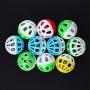 ttnight Pet Balls, Plastic Hollow Out Round Pet Cat Colorful Ball Toys with Small Bell, 10pcs