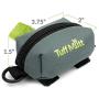 Tuff Mutt Poop Bag Holder Attaches to Dog Leash, Includes 1 Roll of Earth Rated Poop Bags, Waste Bag Dispenser and Lightweight Fabric. Makes a Great Walking, Running or Hiking Accessory