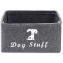 Geyecete Dog Apparel & Accessories/Dog Toys/Pet Supplies Storage Basket/Bin with Handles, Collapsible & Convenient Storage Solution for Office, Bedroom, Closet, Toys, Laundry