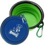 Mr. Peanuts Extra Large 34oz, 7'' Diameter, 2 Pak Collapsible Dog Bowls for Large & Med Dogs, Dishwasher Safe BPA Free Food Grade Silicone, Portable Foldable Travel Bowls for Journeys & Hikes (2 Pak)