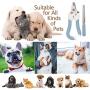 Hellomamma Dog Nail Clippers Cat Claw Trimmer Pet Toenail Cutter Blade Razor Grooming Tool with Nail File for Rabbit Bird Pigs Ferret