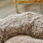 Uozzi Bedding Plush Faux Fur Round Pet Dog Bed Cat Bed, Comfortable Fuzzy Donut Cuddler Cushion Soft Shaggy and Warm for Winter 22'' / 55cm
