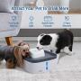 Veken 100oz/3L Pet Fountain, Automatic Cat Water Fountain Dog Water Fountain with LED Lights, 3 Replacement Filters for Cats, Dogs, Multiple Pets