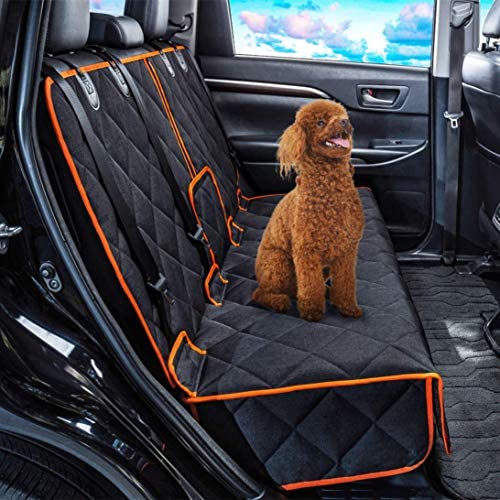 petalage Dog Car Seat Cover Waterproof Dog Seat Cover for Cars Back Seat Heavy-Duty Nonslip Pet Car Seat Cover Protector Armrest Compatible for Trucks Cars & SUVs