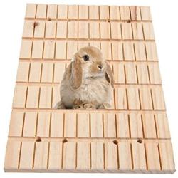 Rabbit Foot Pad Toy Small Animals Bunny Chinchilla Guinea Pig Rabbit Totoro Hedgehog Hamster Scratching Pads Antiskid Edible Natural Wood Board