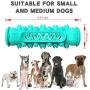 OTAN Dog Toothbrush Chew Toys Doggy Oral Dental Care Durable Rubber Brushing Stick with Cotton Bite Rope for 25-70 LBS Dogs Lake Blue