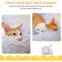 PEOPLE&PETS Calming Dog Bed, Long Plush Cat Bed, Anti-Anxiety Sleeping Donut Cuddler, Warming Pet Bed, with Anti-Slip & Waterproof Bottom