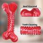 JOYDODY Dog Chew Toys for Aggressive Chewers | Dog Bone Toothbrush Stick for Large Dog Chew Toys & Puppy Dog Toys - Durable Natural Rubber Pet Chews Toy (Beef Flavor)
